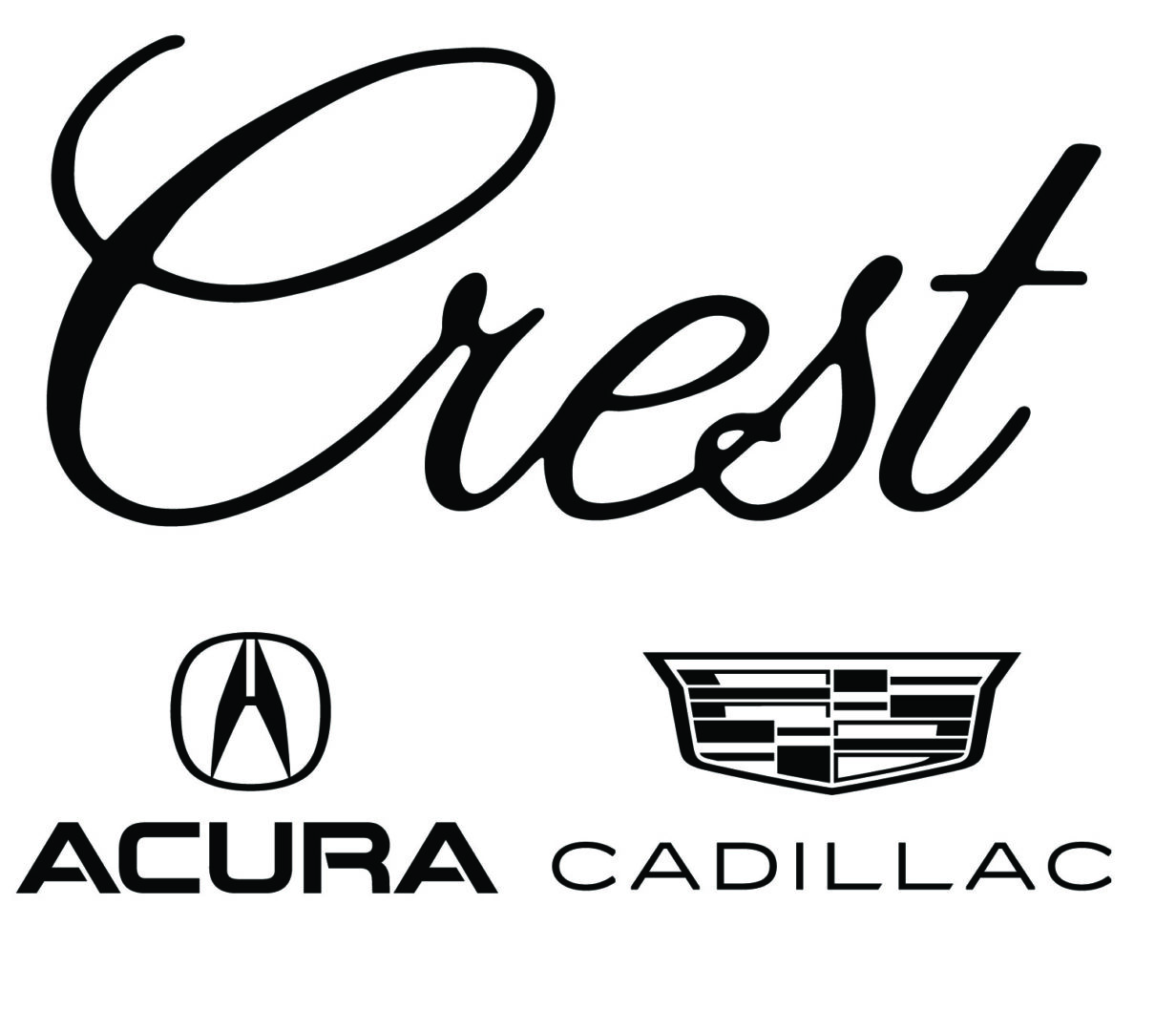 Crest Cadillac Acura 2024 Logo